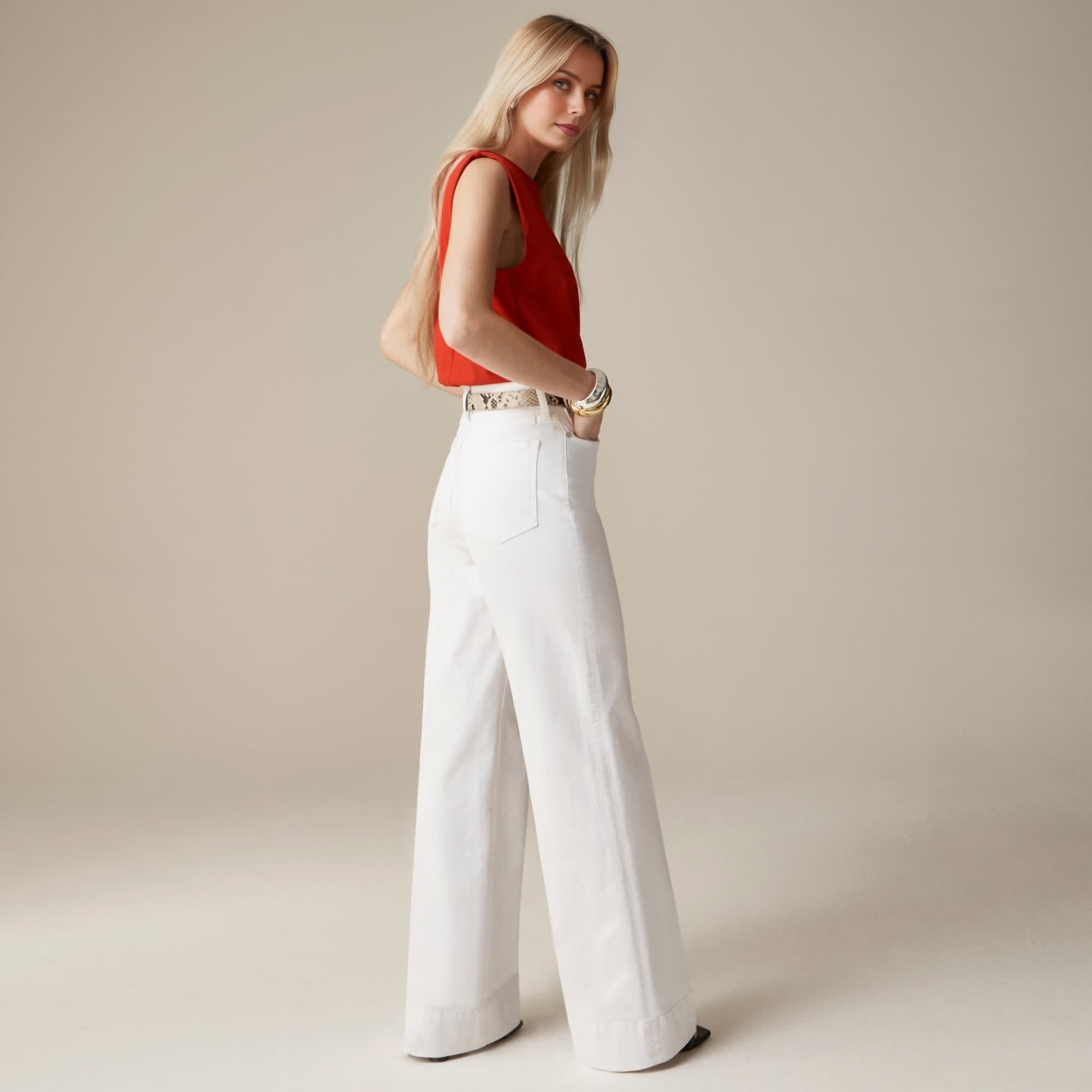 Wide Leg Denim Trouser (Buy 2 Free Shipping)