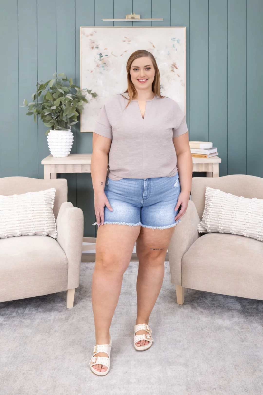 Tummy Control V Front Shorts with Shield Pockets (Buy 2 Free Shipping)