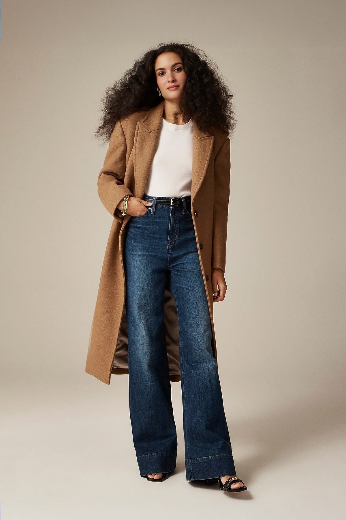 Wide Leg Denim Trouser (Buy 2 Free Shipping)