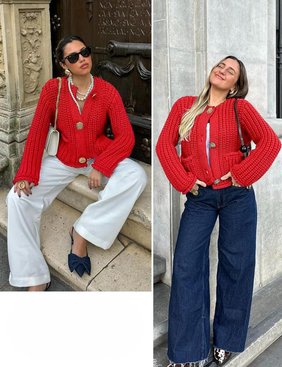 Chunky Cropped Cardigan (Buy 2 Free Shipping)