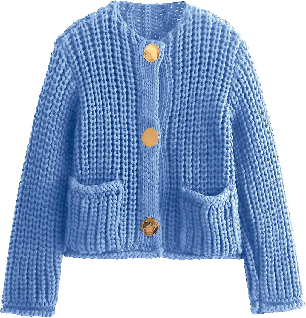Chunky Cropped Cardigan (Buy 2 Free Shipping)