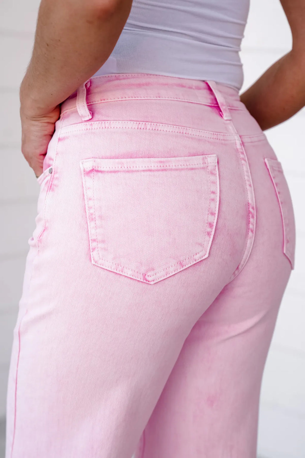 High Rise Tummy Control Wide Leg Jeans (Buy 2 Free Shipping)