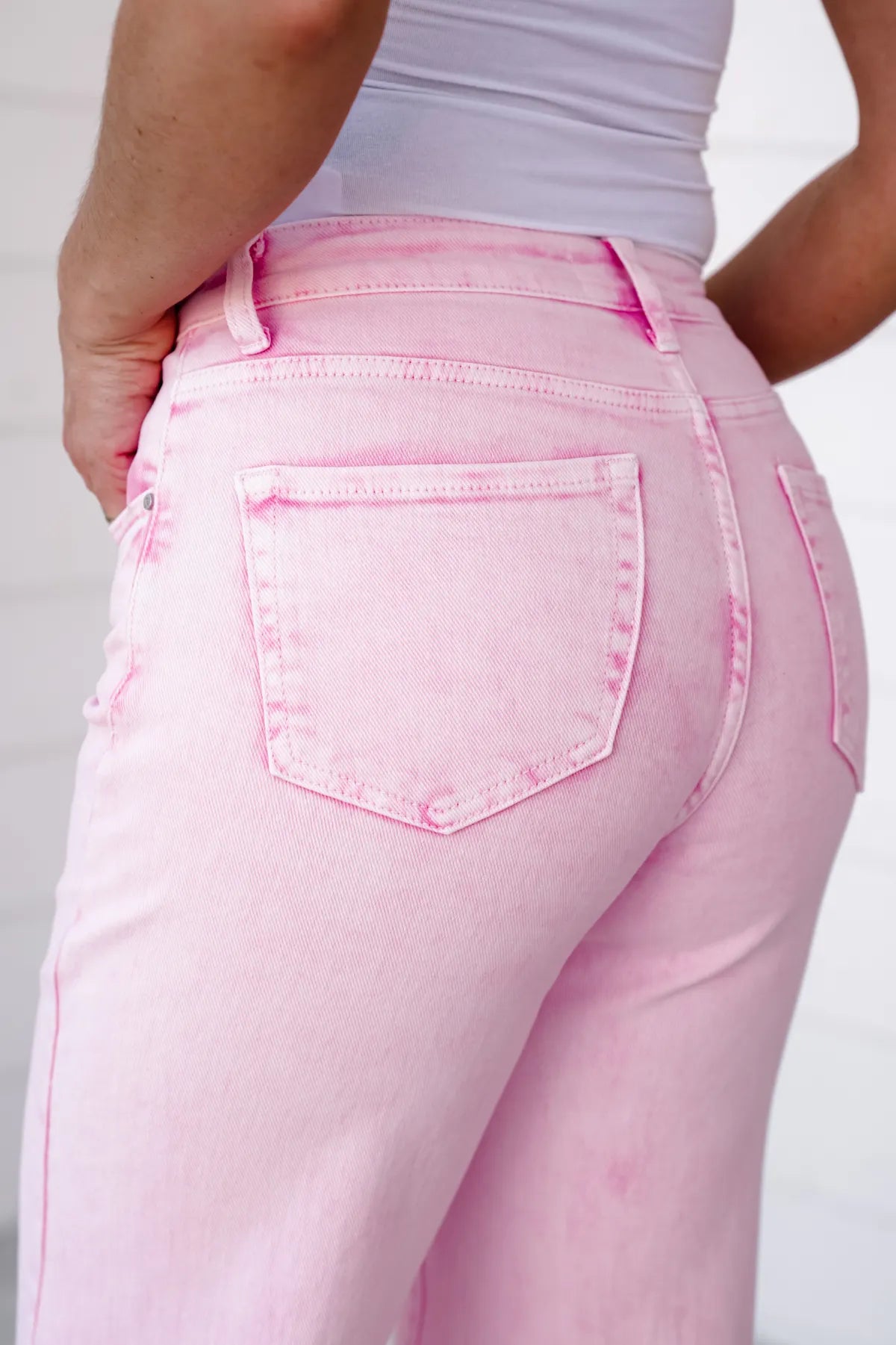 High Rise Tummy Control Wide Leg Jeans (Buy 2 Free Shipping)