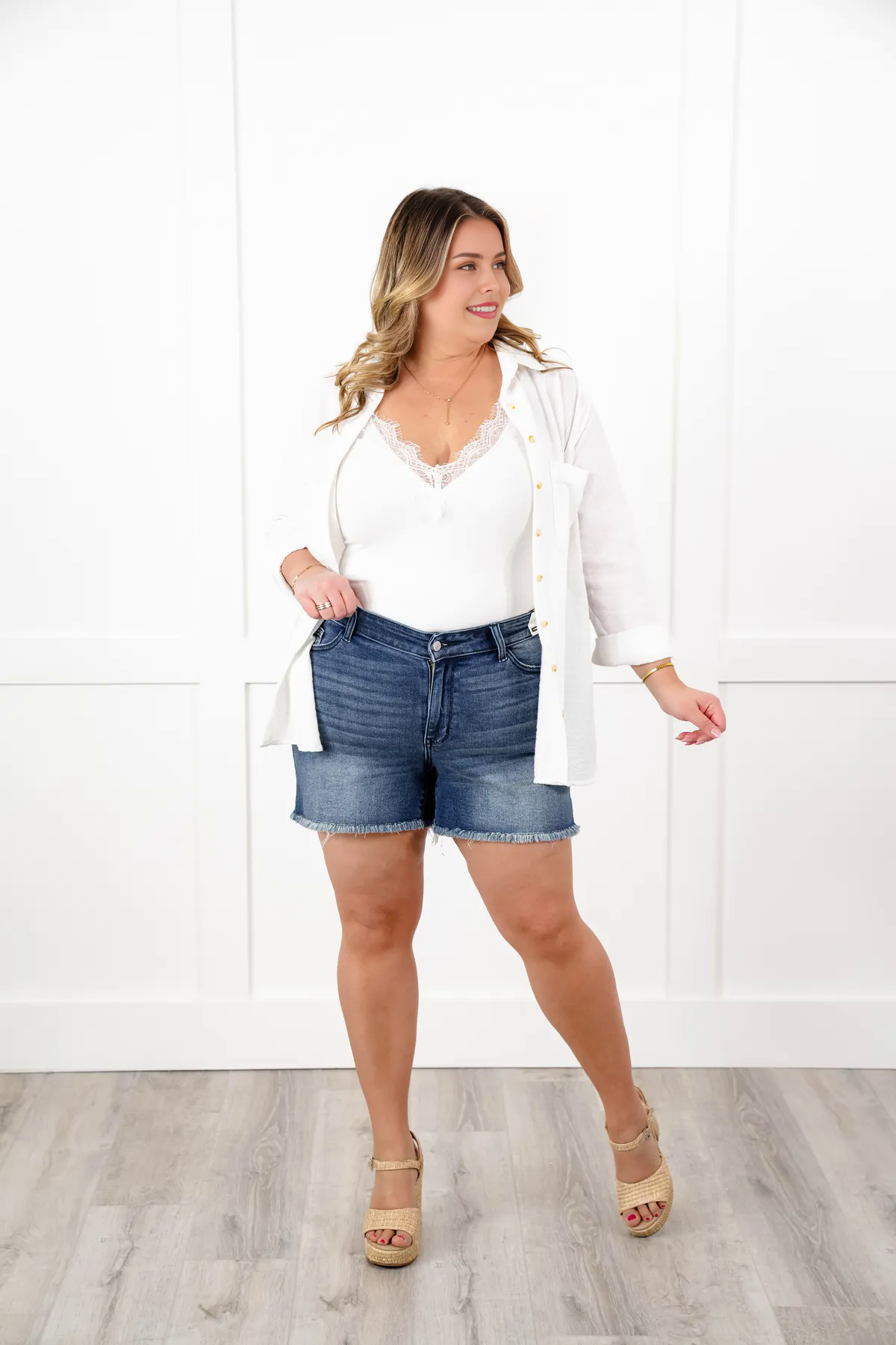 Tummy Control V Front Shorts with Shield Pockets (Buy 2 Free Shipping)