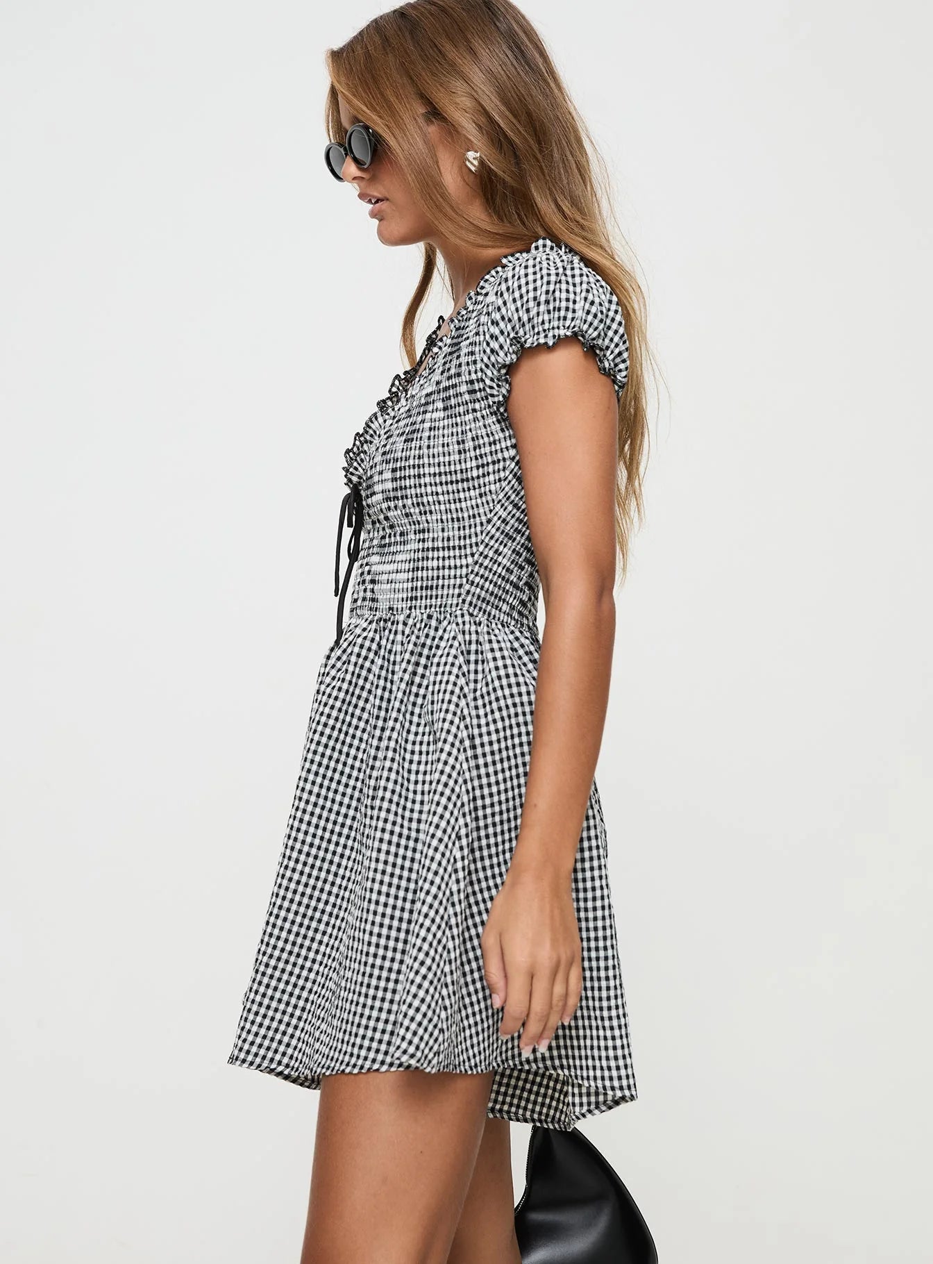 Babydoll Gingham Playsuit (Buy 2 Free Shipping)