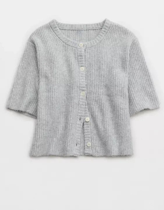 Unreal Short Sleeve Cardigan (Buy 2 Free Shipping)