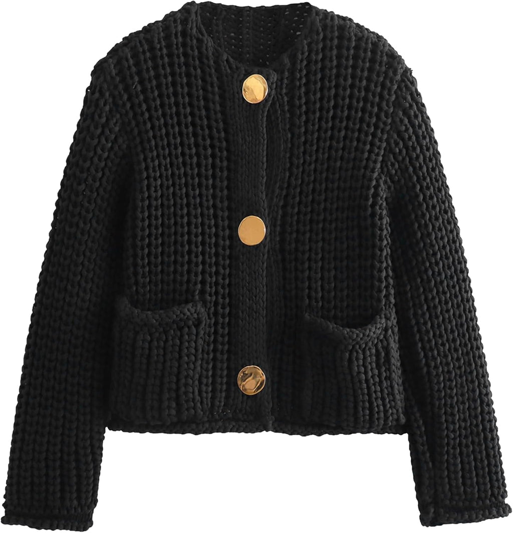 Chunky Cropped Cardigan (Buy 2 Free Shipping)