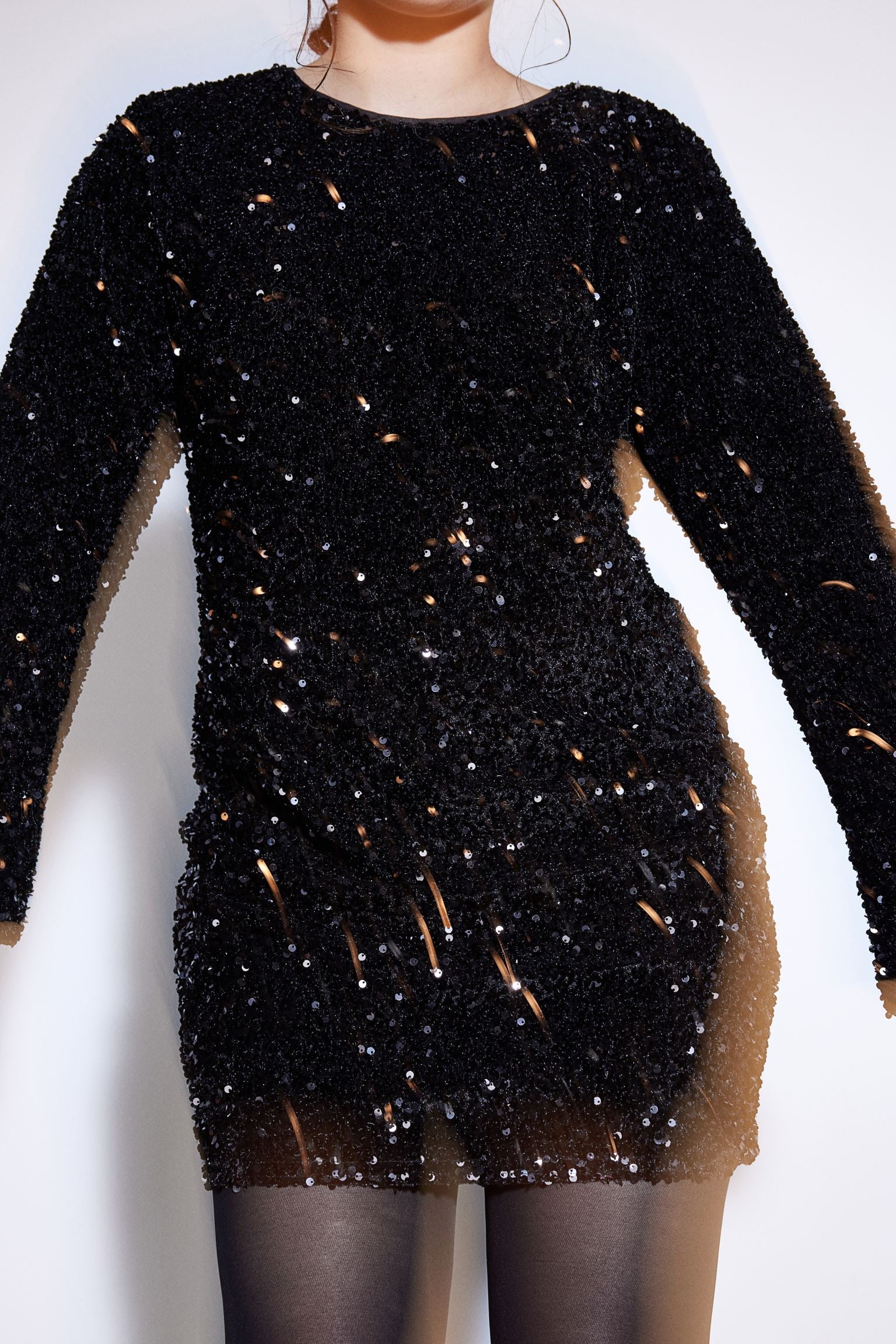 Sequined Tie-back Dress (Buy 2 Free Shipping)