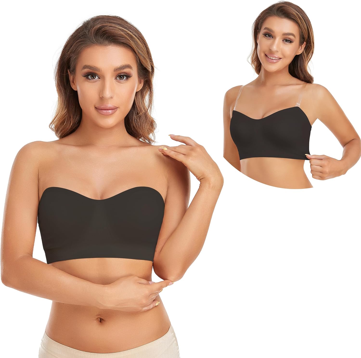 Non-Slip Silicone Padded Bea Wireless Tube Top Bra (Buy 2 Free Shipping)