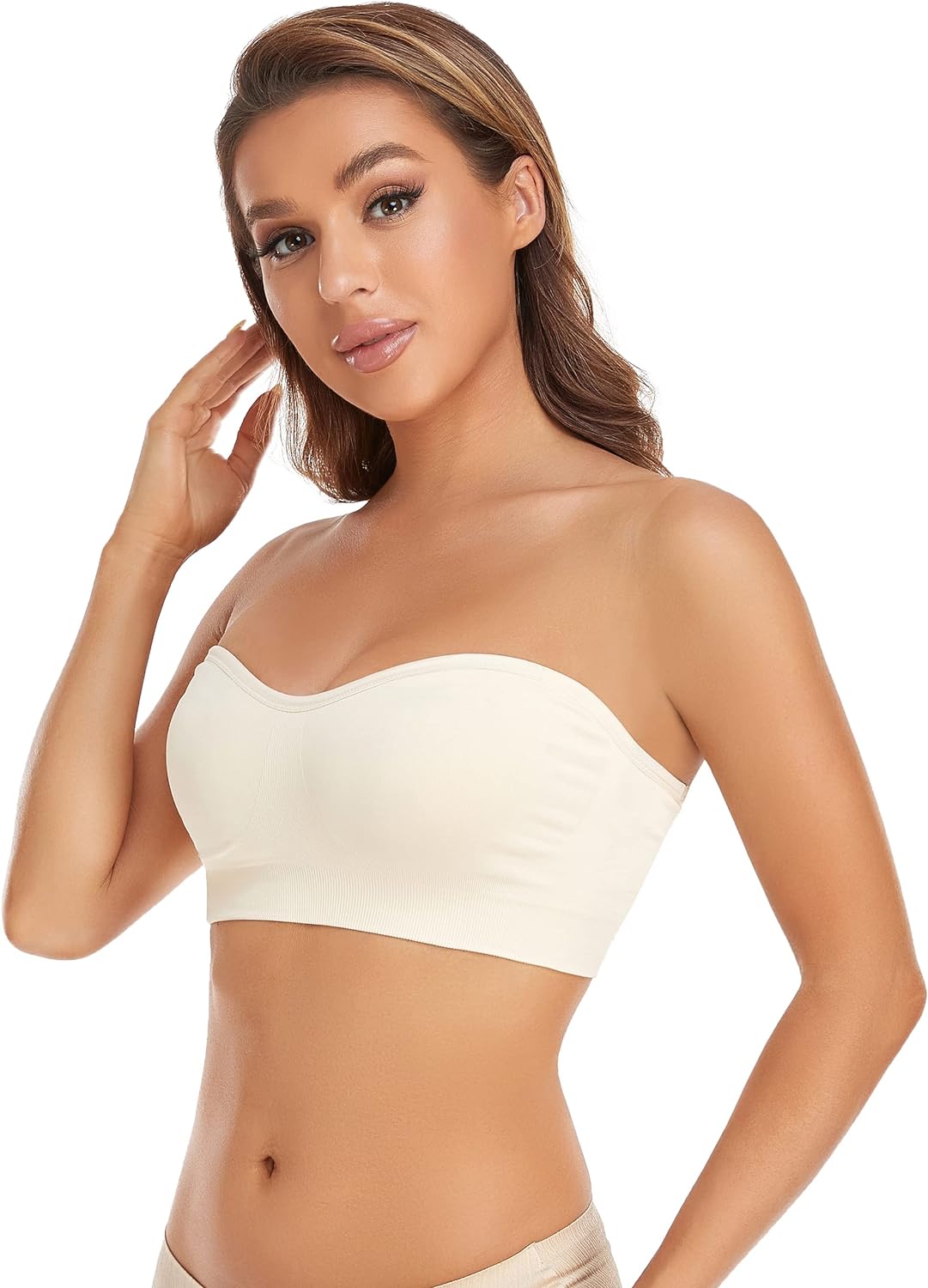 Non-Slip Silicone Padded Bea Wireless Tube Top Bra (Buy 2 Free Shipping)