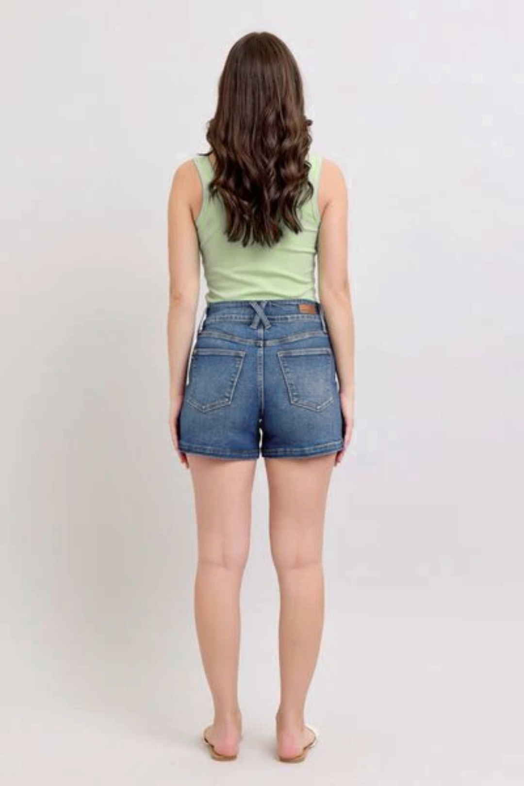 Tummy Control Double Button Waistband Shorts (Buy 2 Free Shipping)