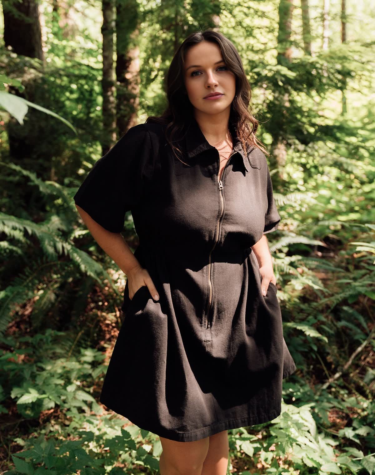 Utility Cinched Zip Dress (Buy 2 Free Shipping)