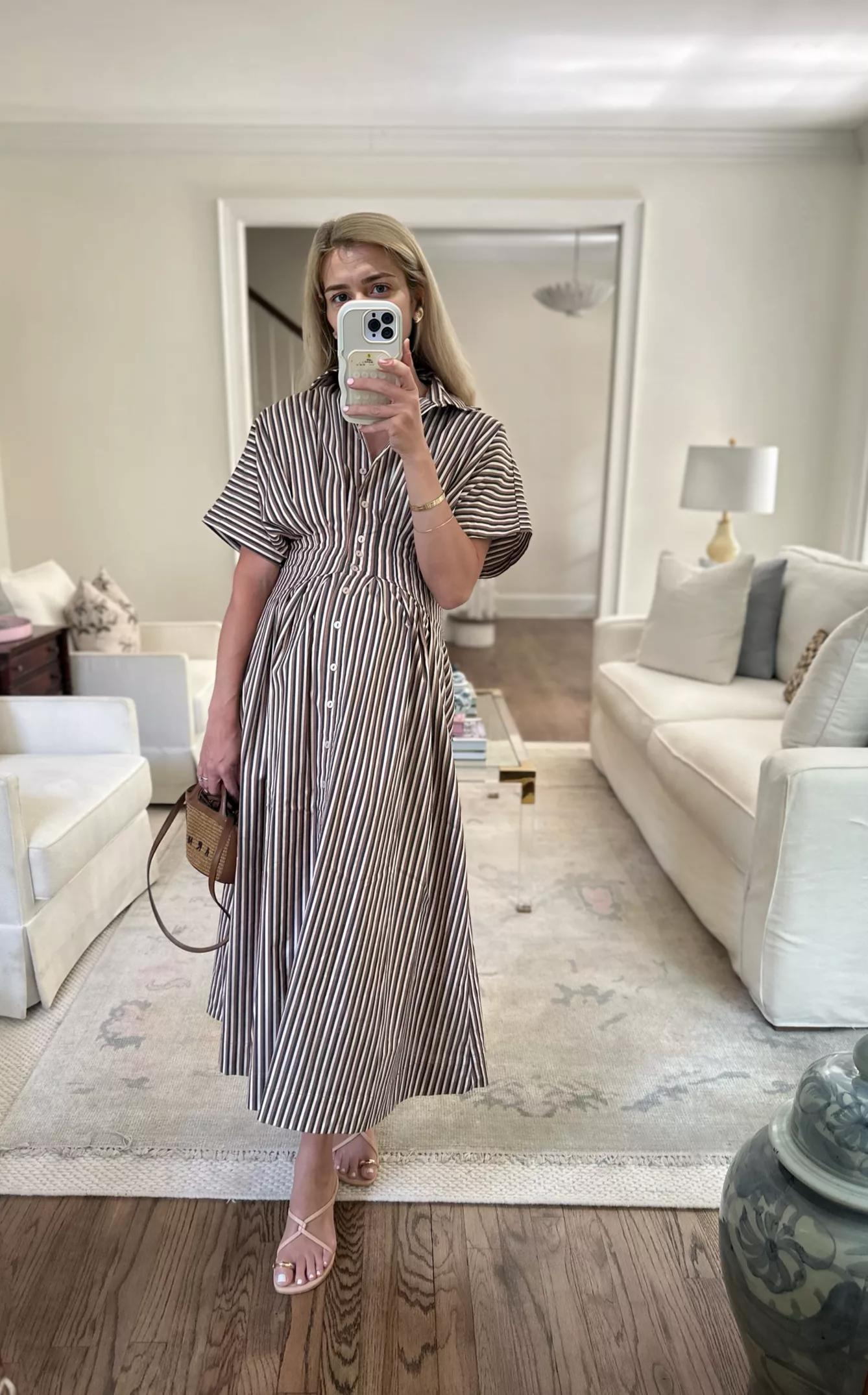 Cinched Waist Button Shirt Dress (Buy 2 Free Shipping)