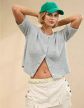 Unreal Short Sleeve Cardigan (Buy 2 Free Shipping)