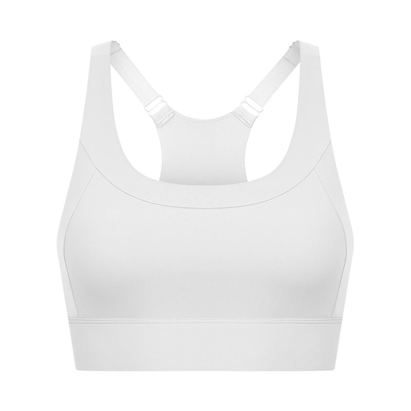 Fashion Custom Sports U Neck Running Shockproof Yoga Fitness Solid Color Bra