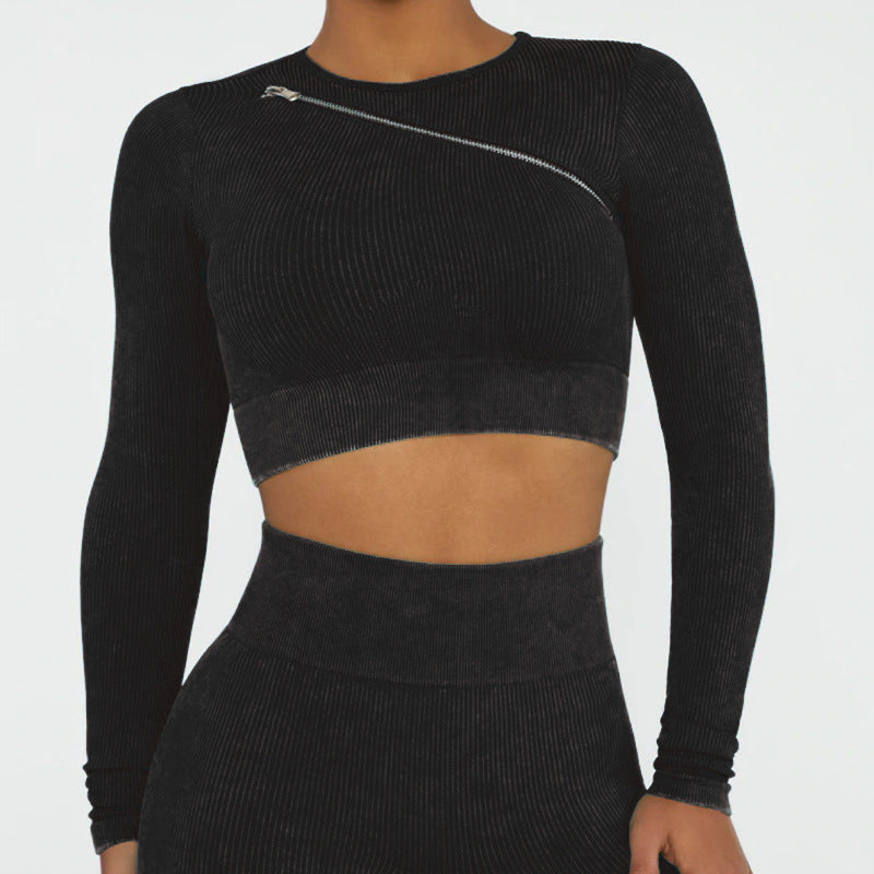 2022 New Trend Yoga Clothing Suit Women Zip Sports Bra Top Vest Quick Dry Sports Shorts Yoga Pants
