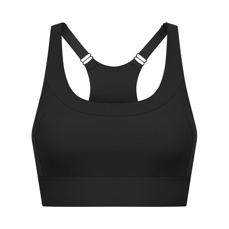 Fashion Custom Sports U Neck Running Shockproof Yoga Fitness Solid Color Bra
