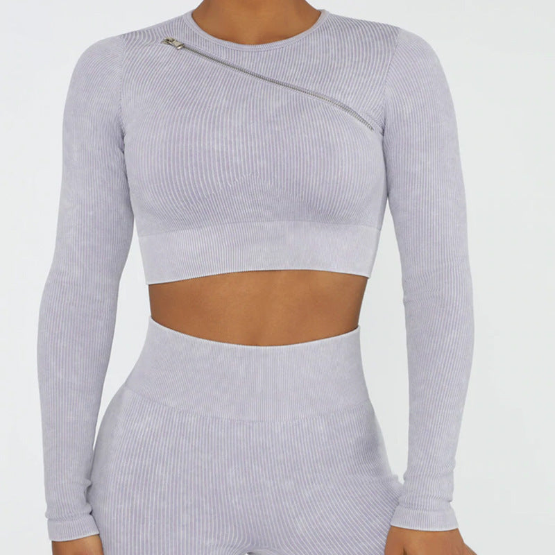 2022 New Trend Yoga Clothing Suit Women Zip Sports Bra Top Vest Quick Dry Sports Shorts Yoga Pants
