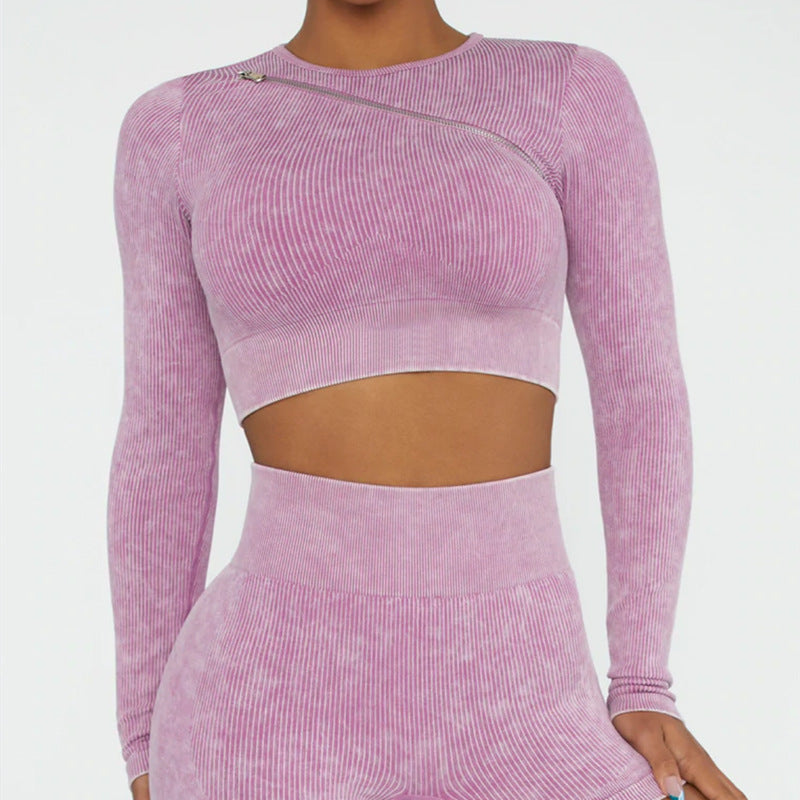 2022 New Trend Yoga Clothing Suit Women Zip Sports Bra Top Vest Quick Dry Sports Shorts Yoga Pants