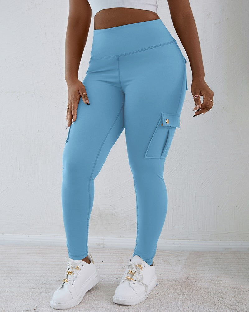 Pocket Design Butt Lifting Active Pants (Buy 2 Free Shipping)