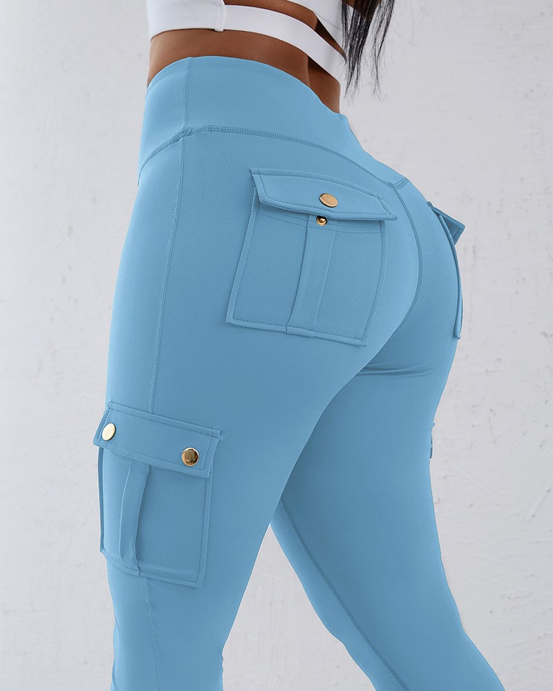 Pocket Design Butt Lifting Active Pants (Buy 2 Free Shipping)