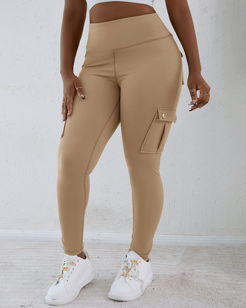 Pocket Design Butt Lifting Active Pants (Buy 2 Free Shipping)